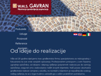 Frontpage screenshot for site: W.M.S. Gavran d.o.o. (http://www.gavran.com.hr/)