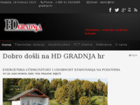 Frontpage screenshot for site: (http://www.hd-gradnja.hr)