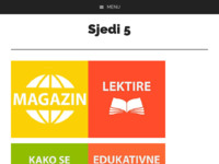 Frontpage screenshot for site: Sjedi 5 (http://www.sjedi5.hr)