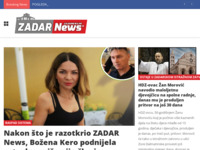 Frontpage screenshot for site: ZDNews.hr - Zadarski news portal (http://www.zdnews.hr)