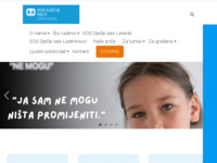 Frontpage screenshot for site: SOS - Djecje selo Hrvatska (http://www.sos-dsh.hr)