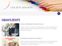 Slika naslovnice sjedišta: Učilište Sesvete (http://www.ucilistesesvete.hr/)
