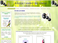 Frontpage screenshot for site: Sok od Aronije (http://www.aronija.putokaz.biz)