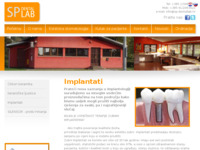 Frontpage screenshot for site: (http://www.sp-dentallab.hr/estetska-stomatologija/implantati/2-2)