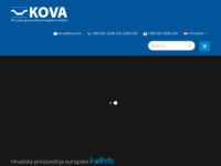 Frontpage screenshot for site: (http://www.kova.hr)