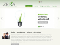 Frontpage screenshot for site: Zrika d.o.o. (http://www.zrika.hr)