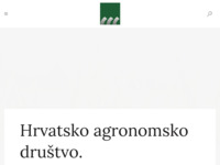 Frontpage screenshot for site: Hrvatsko agronomsko društvo (http://www.agronomsko.hr)