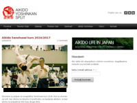 Frontpage screenshot for site: Aikido Yoshinkan Split (http://www.aikido-yoshinkan.hr)