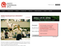 Frontpage screenshot for site: Aikido Yoshinkan Split (http://www.aikido-yoshinkan.hr)