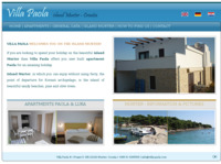 Frontpage screenshot for site: Vila Paola Murter (http://www.villa-paola.com)