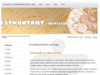 Frontpage screenshot for site: (http://www.investkontakt-revizija.hr)