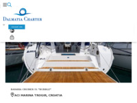Frontpage screenshot for site: Dalmatia Charter - Najam jedrilica - Yacht Charter (http://www.dalmatiacharter.com)