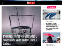 Frontpage screenshot for site: (http://www.znet.hr)