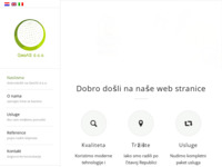 Frontpage screenshot for site: (http://www.geodet-lovran.com)