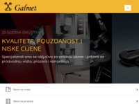 Frontpage screenshot for site: Galmet d.o.o. (http://www.galmet.hr)