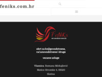 Frontpage screenshot for site: (http://www.feniks.com.hr)