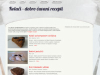 Frontpage screenshot for site: Recepti za kolače (http://kolaci.eu/)