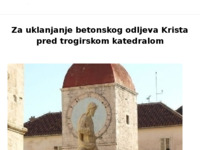 Frontpage screenshot for site: (http://www.change.org/petitions/graani-hrvatske-za-uklanjanje-betonskog-odljeva-krista-pred-trogirskom-katedralom)