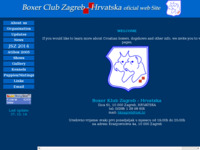 Frontpage screenshot for site: Boxer club Zagreb (http://www.boxerclub.hr)