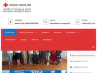 Frontpage screenshot for site: Društvo Crvenog križa Krapinsko-zagorske županije (http://www.dckkzz-krapina.hr)