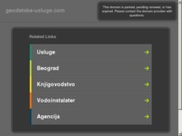 Frontpage screenshot for site: Geodetske usluge (http://www.geodetske-usluge.com)