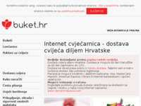 Frontpage screenshot for site: buket.hr - internet cvjećarnica (http://www.buket.hr)