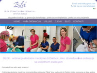 Frontpage screenshot for site: Ordinacija dentalne medicine Bilek (http://www.bilek.com.hr)