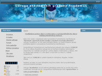 Frontpage screenshot for site: (http://www.academus.hr)