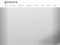 Frontpage screenshot for site: Frigus d.o.o. (http://www.frigus-pula.hr/)