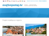 Frontpage screenshot for site: Apartmani u Hrvatskoj (http://www.mojsmjestaj.hr)