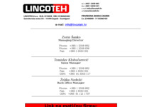 Frontpage screenshot for site: Lincoteh (http://lincoteh.hr)