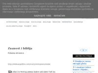 Frontpage screenshot for site: (http://znanost-i-biblija.blogspot.com/ )