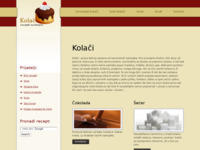 Frontpage screenshot for site: Kolači (http://www.kolaci.me)