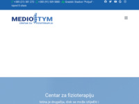 Frontpage screenshot for site: Mediostym - Centar za fizioterapiju, Split (http://mediostym.hr)