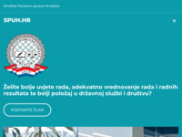 Frontpage screenshot for site: Sindikat Porezne uprave Hrvatske, Zagreb (http://www.spuh.hr)