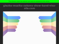 Frontpage screenshot for site: (http://www.glazba-muzika-zabava-show-band-visa-sila.com)