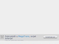Frontpage screenshot for site: Megatrans - Prodaja, servis i ugradnja solarija (http://mega-trans.hr)