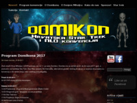 Slika naslovnice sjedišta: Domikon - Hrvatska Star Trek i NLO konvencija (http://domikon.kmdm.hr)
