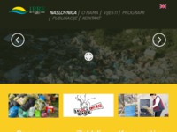 Frontpage screenshot for site: IRRE - Institut za ruralni razvoj i ekologiju (http://www.irre.hr)