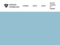 Frontpage screenshot for site: podukagitare.com - Naučite svirati gitaru uz vrhunsku poduku (http://www.podukagitare.com)