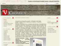 Frontpage screenshot for site: Dobrodošli na stranice Croatice (http://www.croatica.hr)