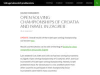 Frontpage screenshot for site: Udruga šahovskih problemista (http://usp.hr)