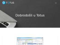 Frontpage screenshot for site: (http://www.totus.hr)