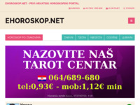 Frontpage screenshot for site: Horoskop (http://www.ehoroskop.net)