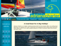 Frontpage screenshot for site: Adriana charter - najam charter plovila Hrvatska (http://www.adriana-charter.hr)