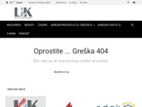 Frontpage screenshot for site: (http://www.limarija-i-krovopokrivanje.com.hr/wp/)