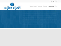 Frontpage screenshot for site: (http://bujicarijeci.com)