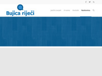 Frontpage screenshot for site: Bujica riječi (http://bujicarijeci.com)