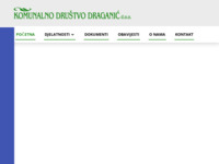 Slika naslovnice sjedišta: Komunalno društvo Draganić (http://komunalno-draganic.hr)