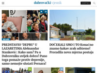 Frontpage screenshot for site: Dubrovački vjesnik (http://www.dubrovacki.hr)